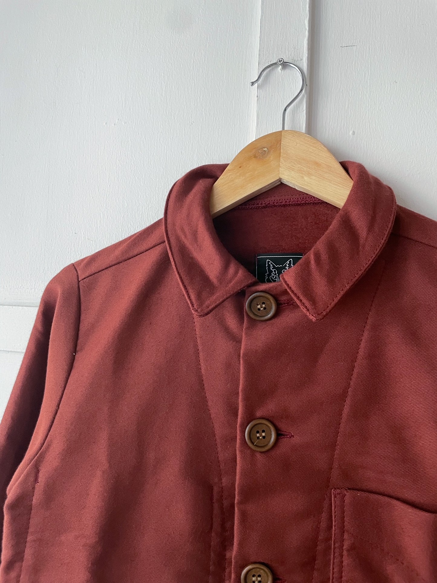 50s Moleskin French Chore Jacket Rust Brown