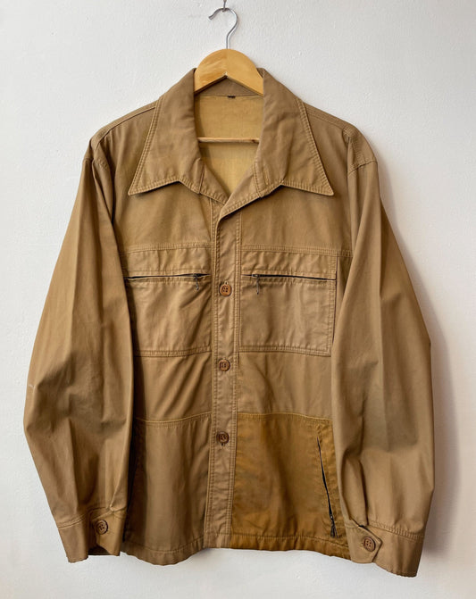 Vintage 1970s Leather Hunting Jacket